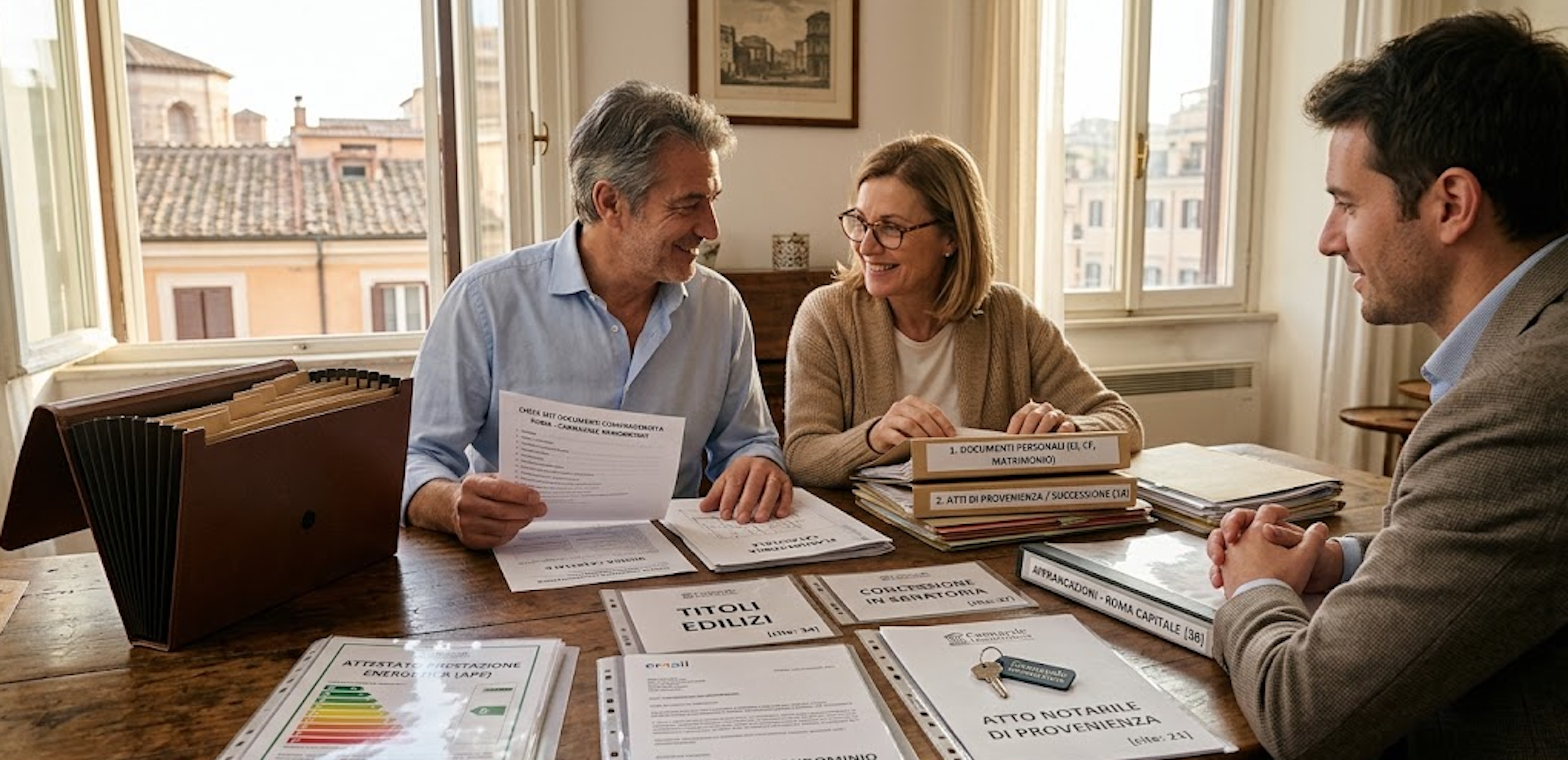 Documenti per vendere casa a Roma: la check List completa per il rogito